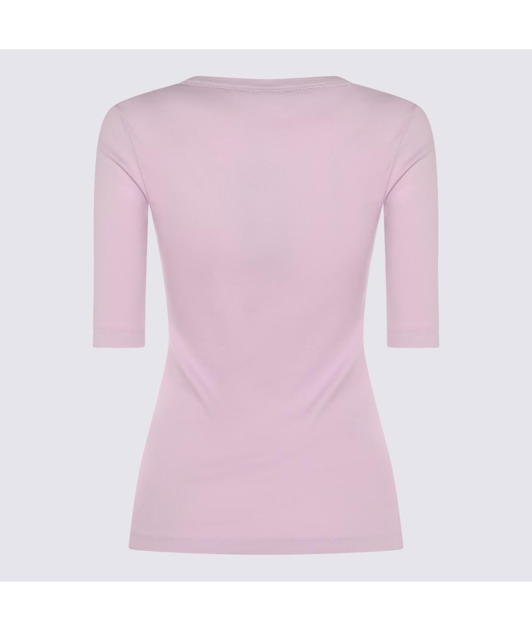 FABIANA FILIPPI Розовая хлопковая футболка, фото 2