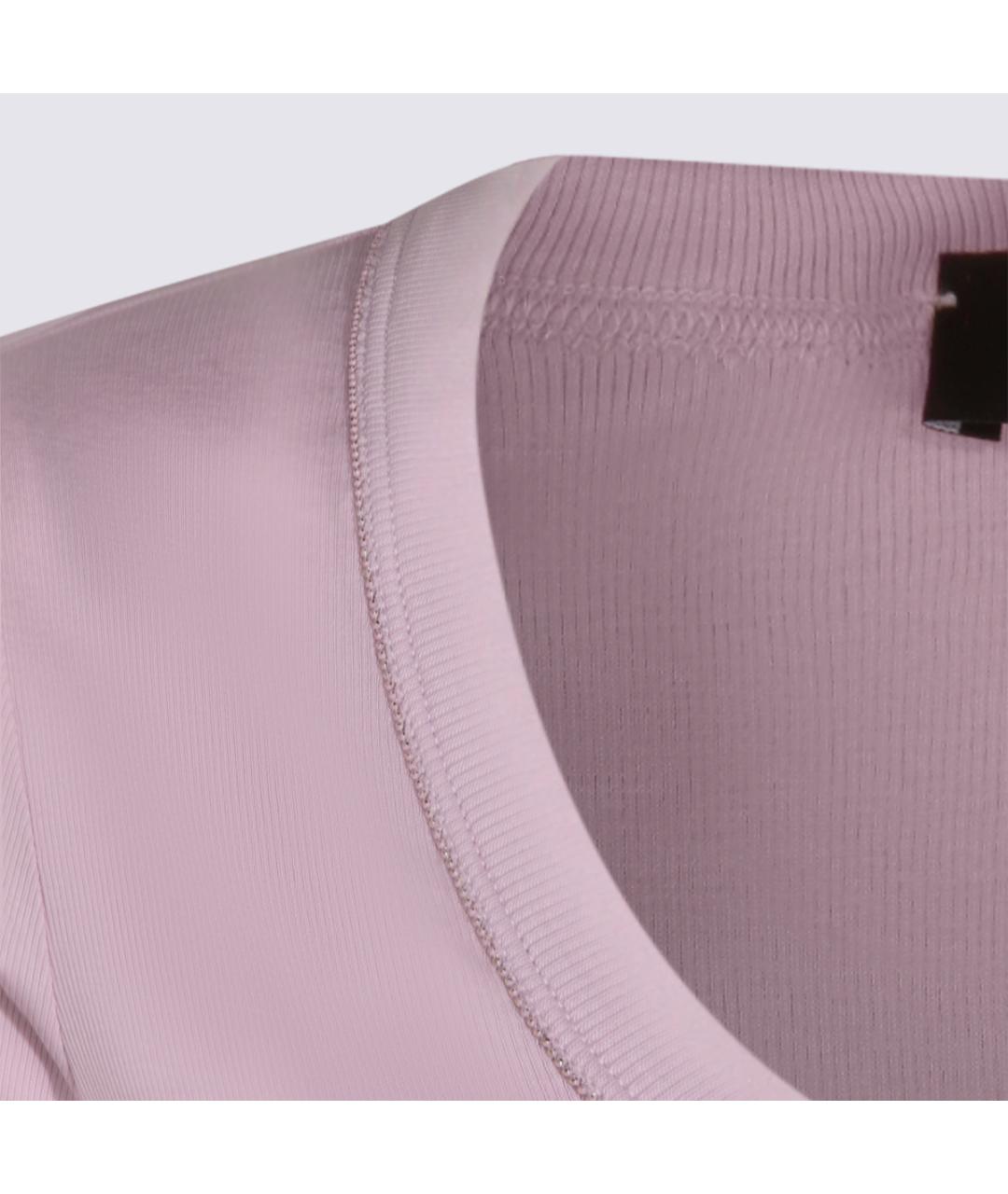 FABIANA FILIPPI Розовая хлопковая футболка, фото 3