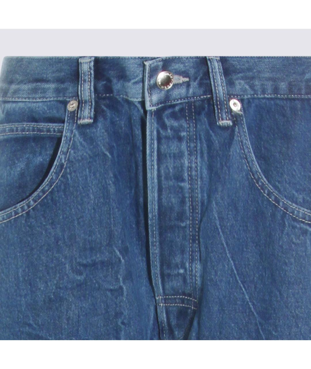 ALEXANDER WANG Синие хлопковые прямые джинсы, фото 3