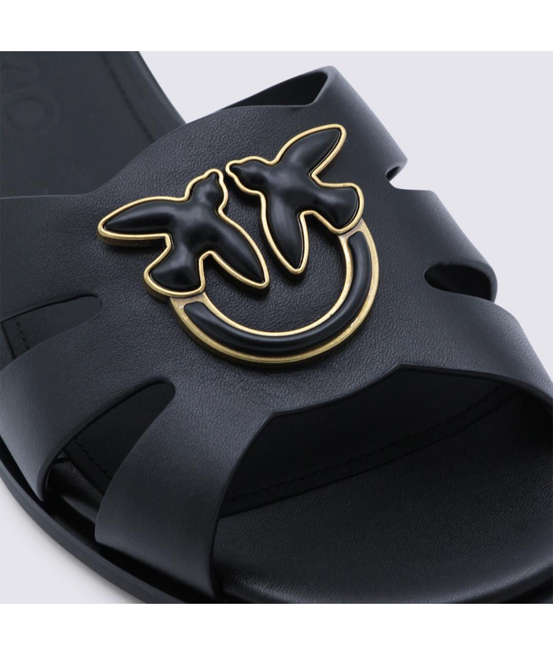 PINKO Черные шлепанцы, фото 4