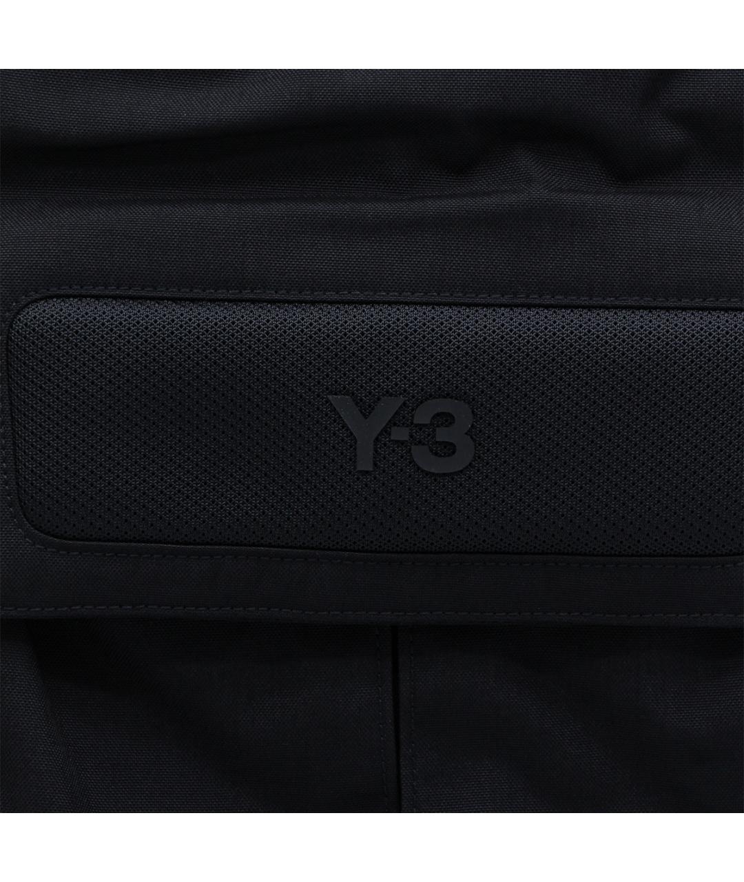 Y-3 Черный синтетический рюкзак, фото 3