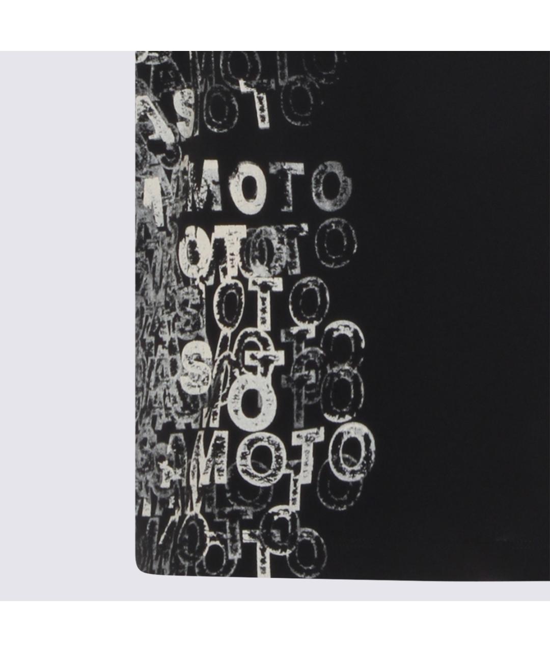 Y-3 Черная хлопковая футболка, фото 3