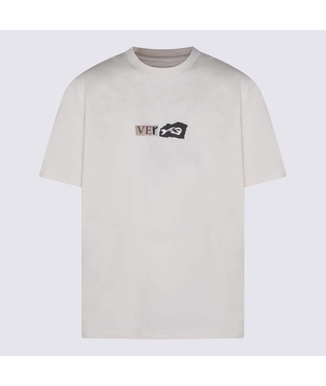 Y-3 Белая хлопковая футболка, фото 4