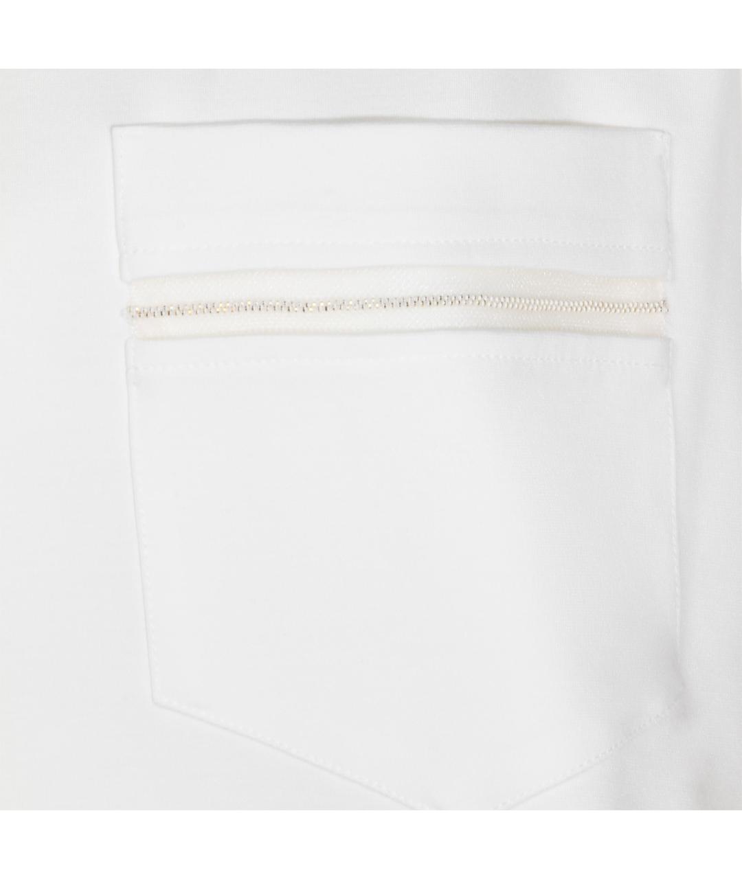 FABIANA FILIPPI Белая вискозная футболка, фото 3