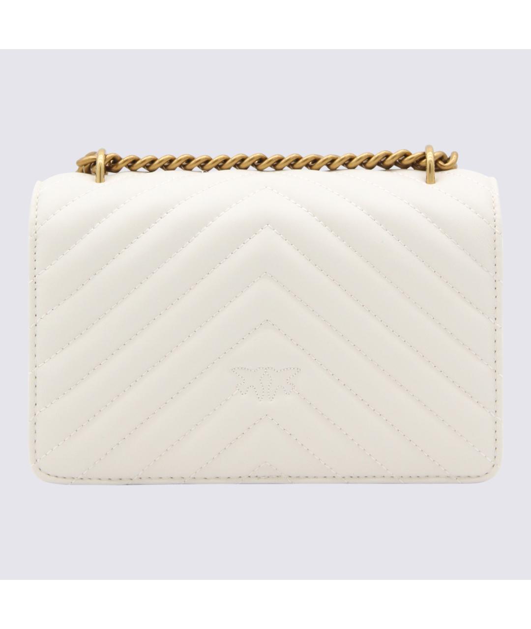 PINKO Белая кожаная сумка через плечо, фото 2