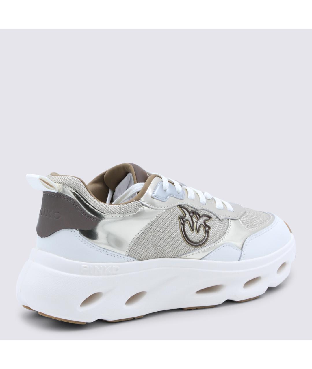 PINKO Серебряные кроссовки, фото 3