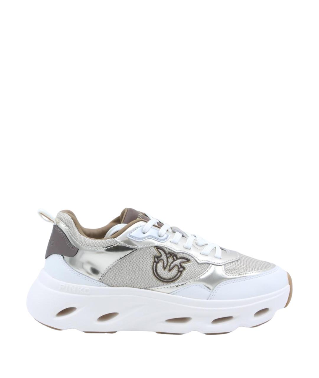 PINKO Серебряные кроссовки, фото 1