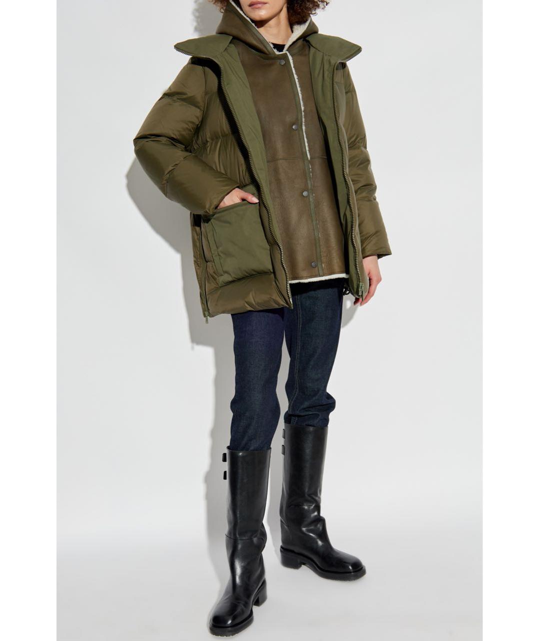 YVES SALOMON Хаки парка, фото 3