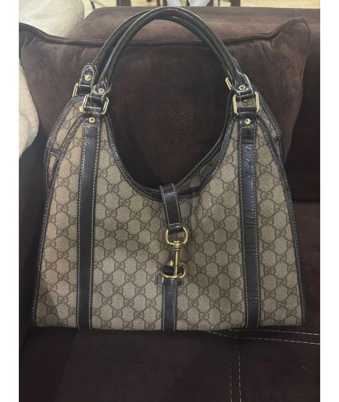 GUCCI Антрацитовая сумка с короткими ручками, фото 5