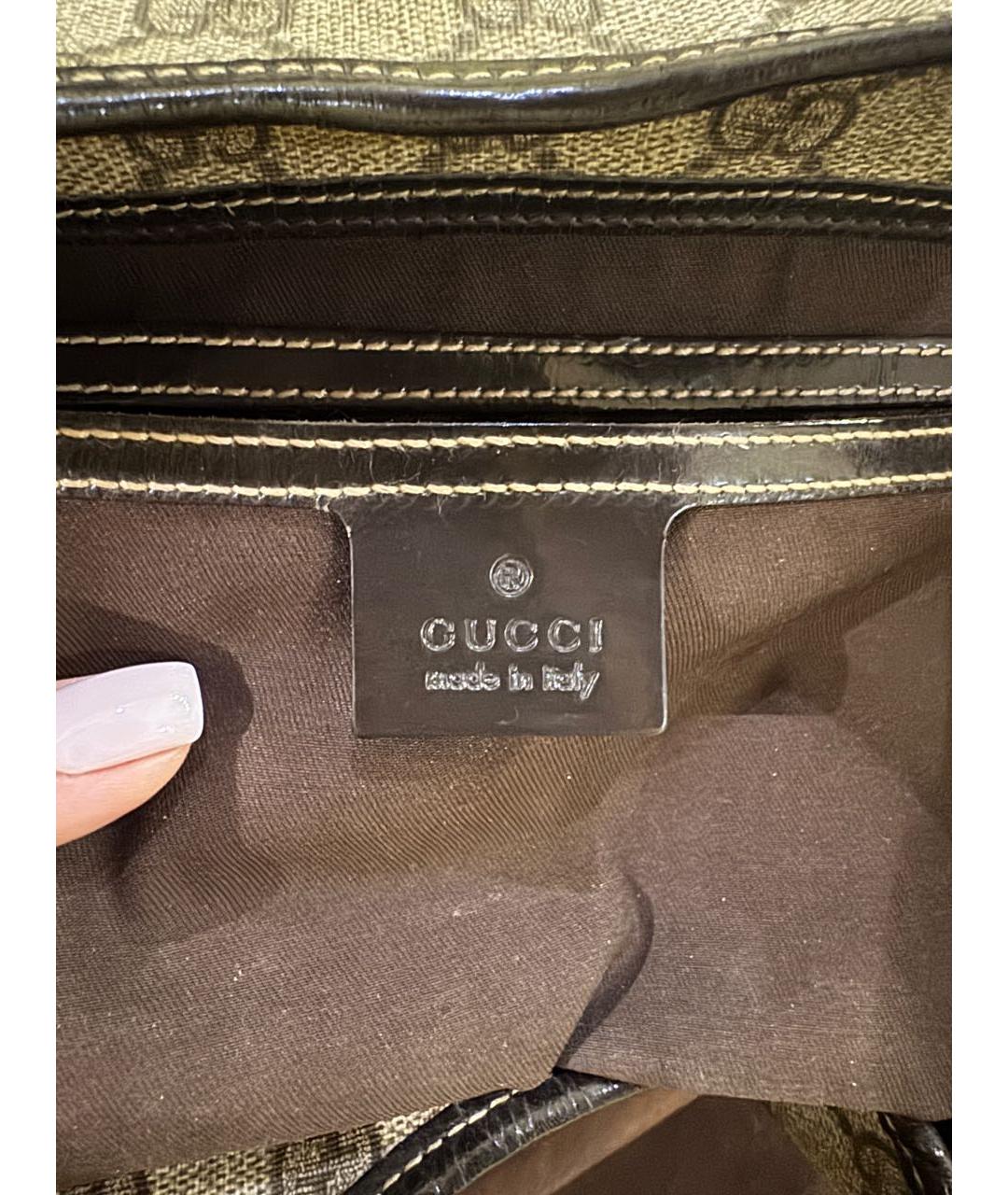 GUCCI Антрацитовая сумка с короткими ручками, фото 4