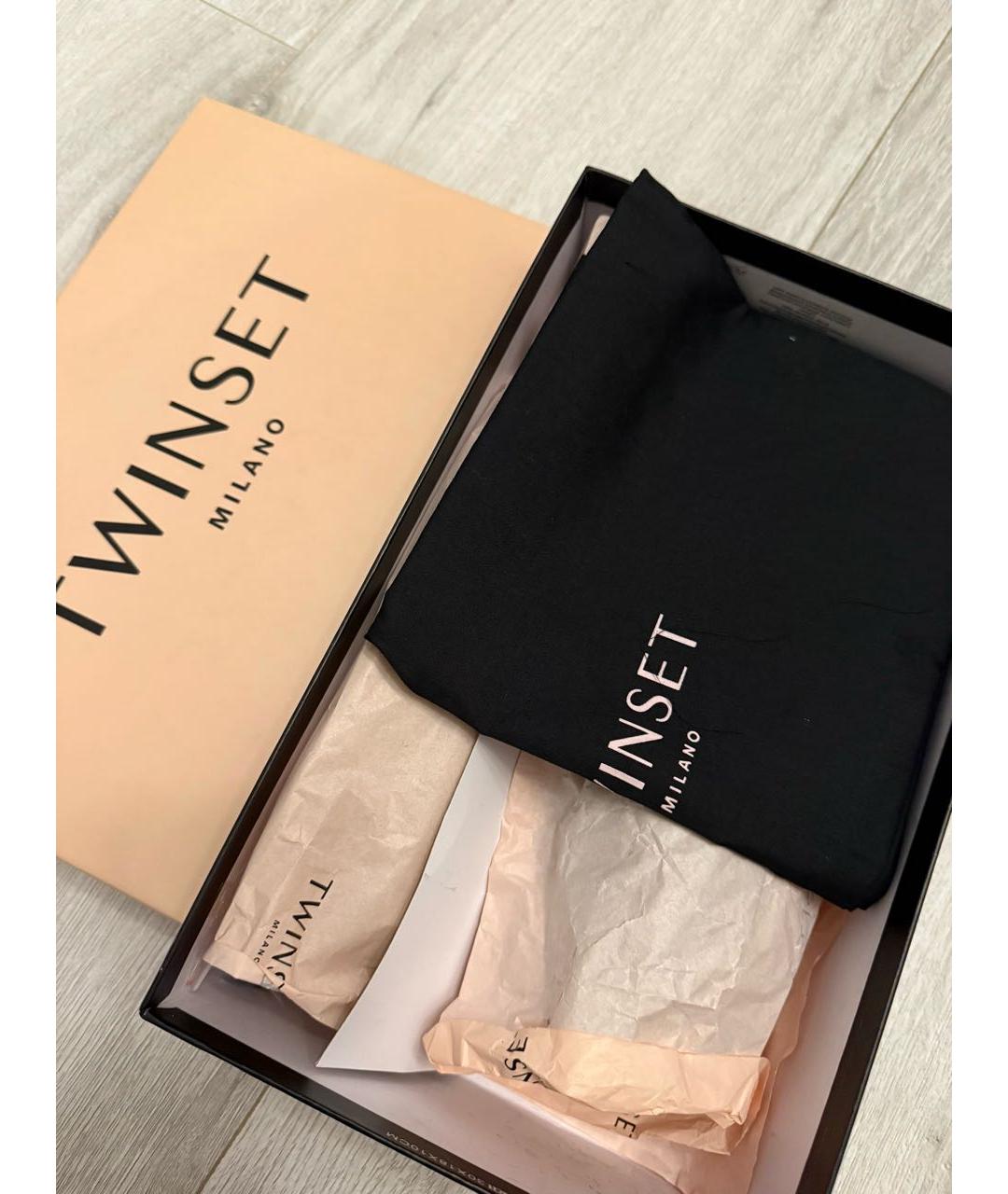 TWIN-SET Черные туфли из искусственной кожи, фото 7