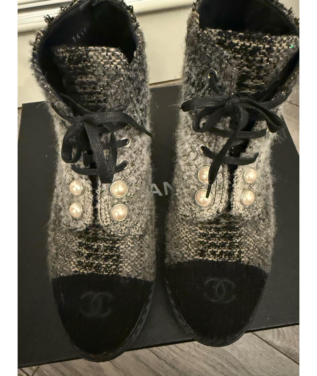 CHANEL Мульти текстильные ботинки, фото 2