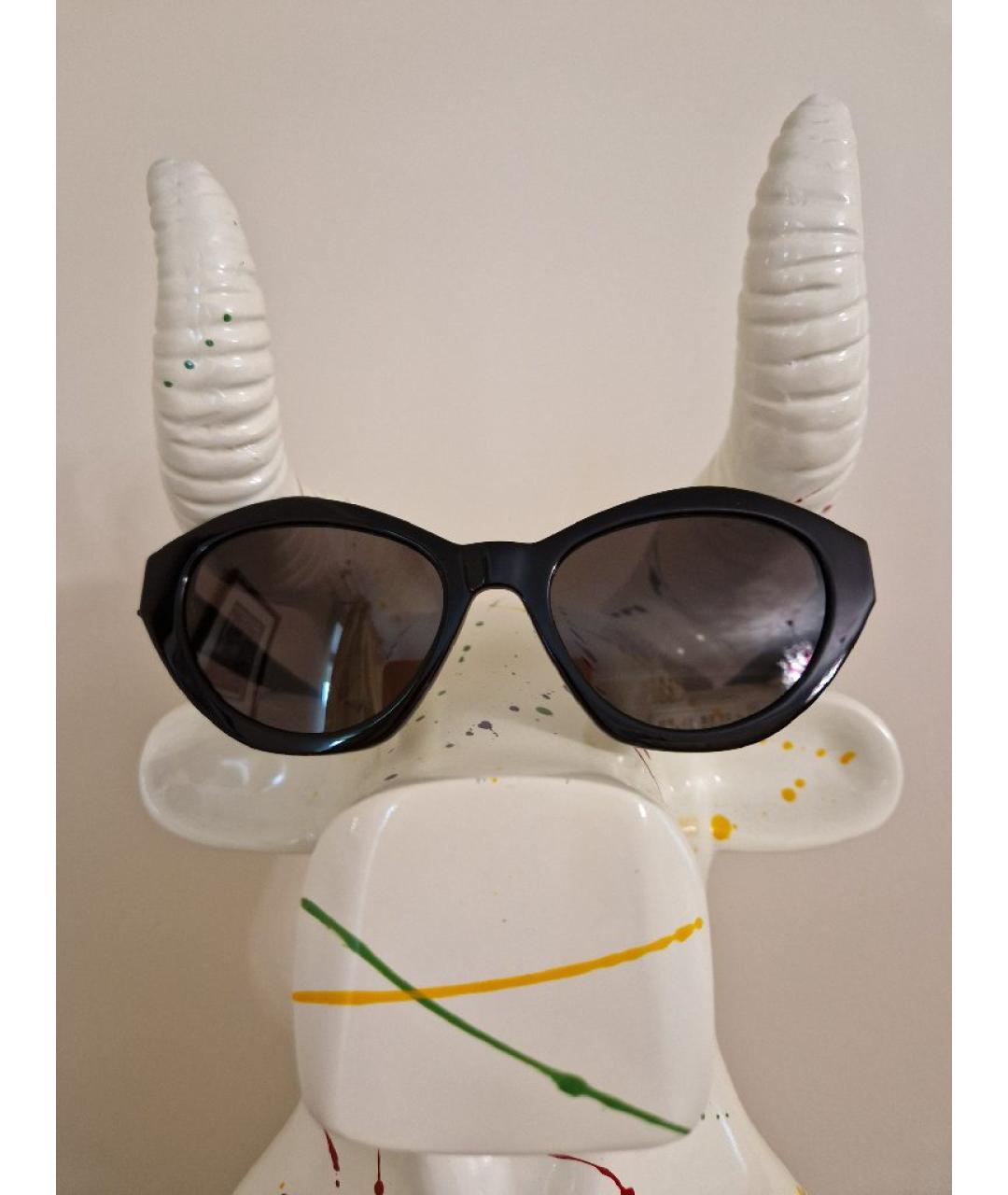 SAINT LAURENT Черные пластиковые солнцезащитные очки, фото 10