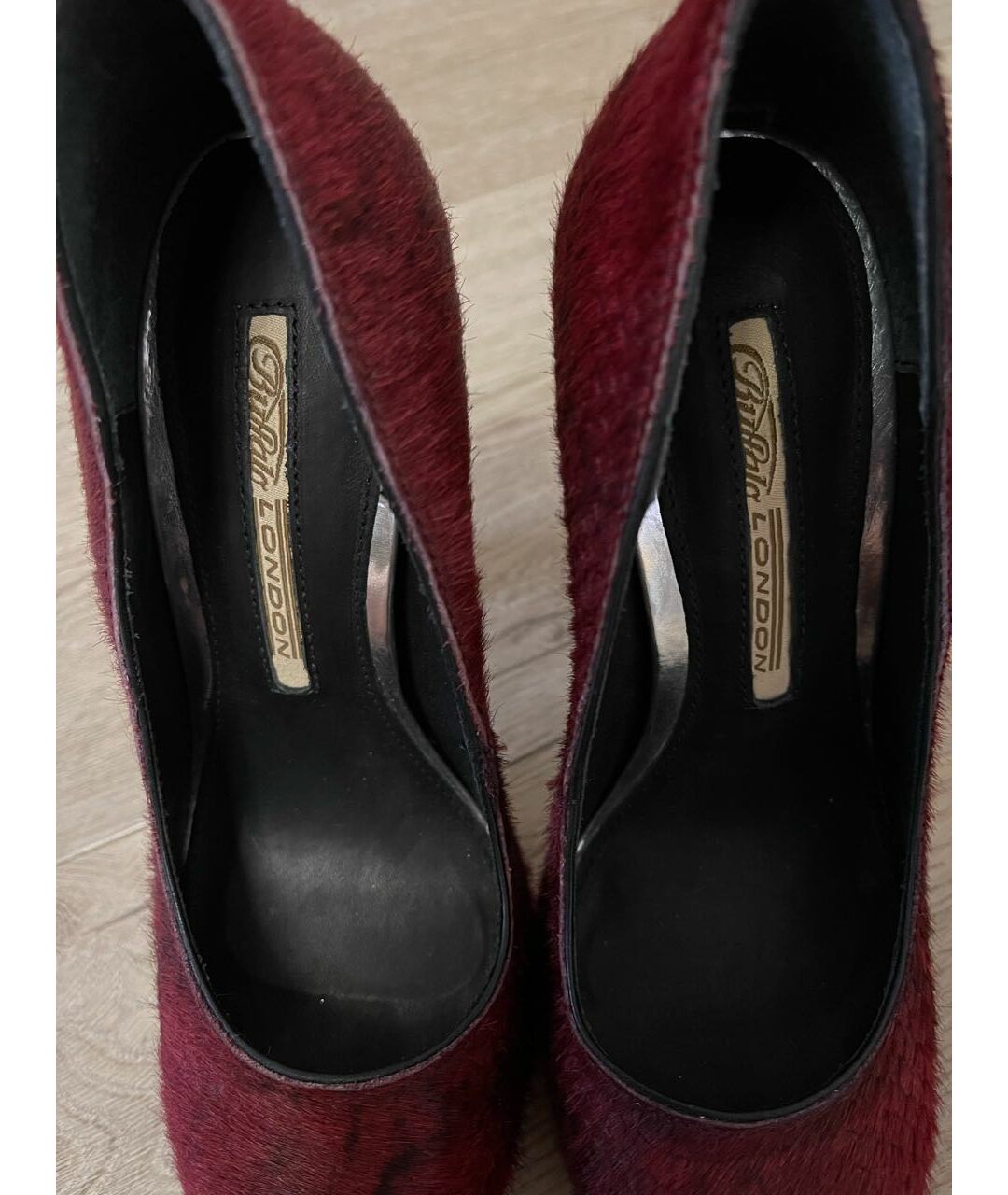 BUFFALO Бордовые кожаные туфли, фото 4