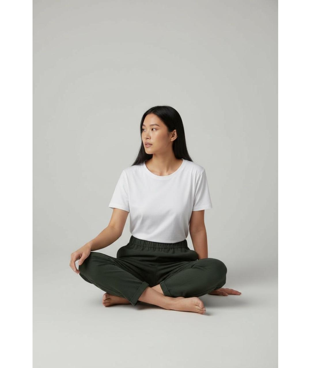 ANTONELLI FIRENZE Зеленые полиэстеровые брюки широкие, фото 3