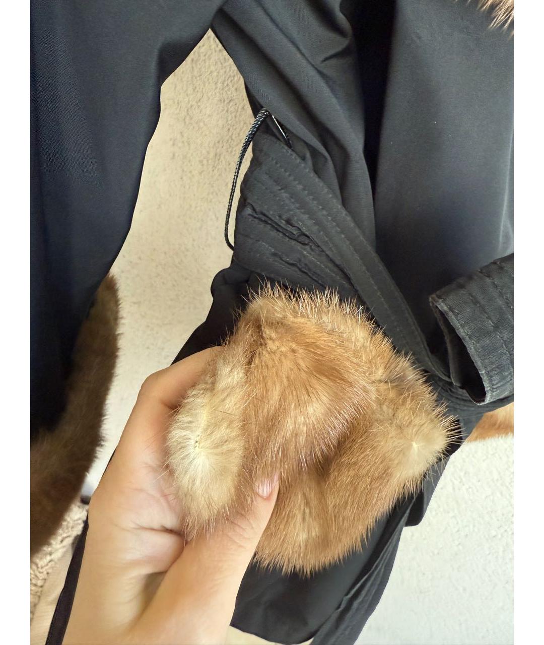 FERRAGAMO Черная полиамидовая куртка, фото 8