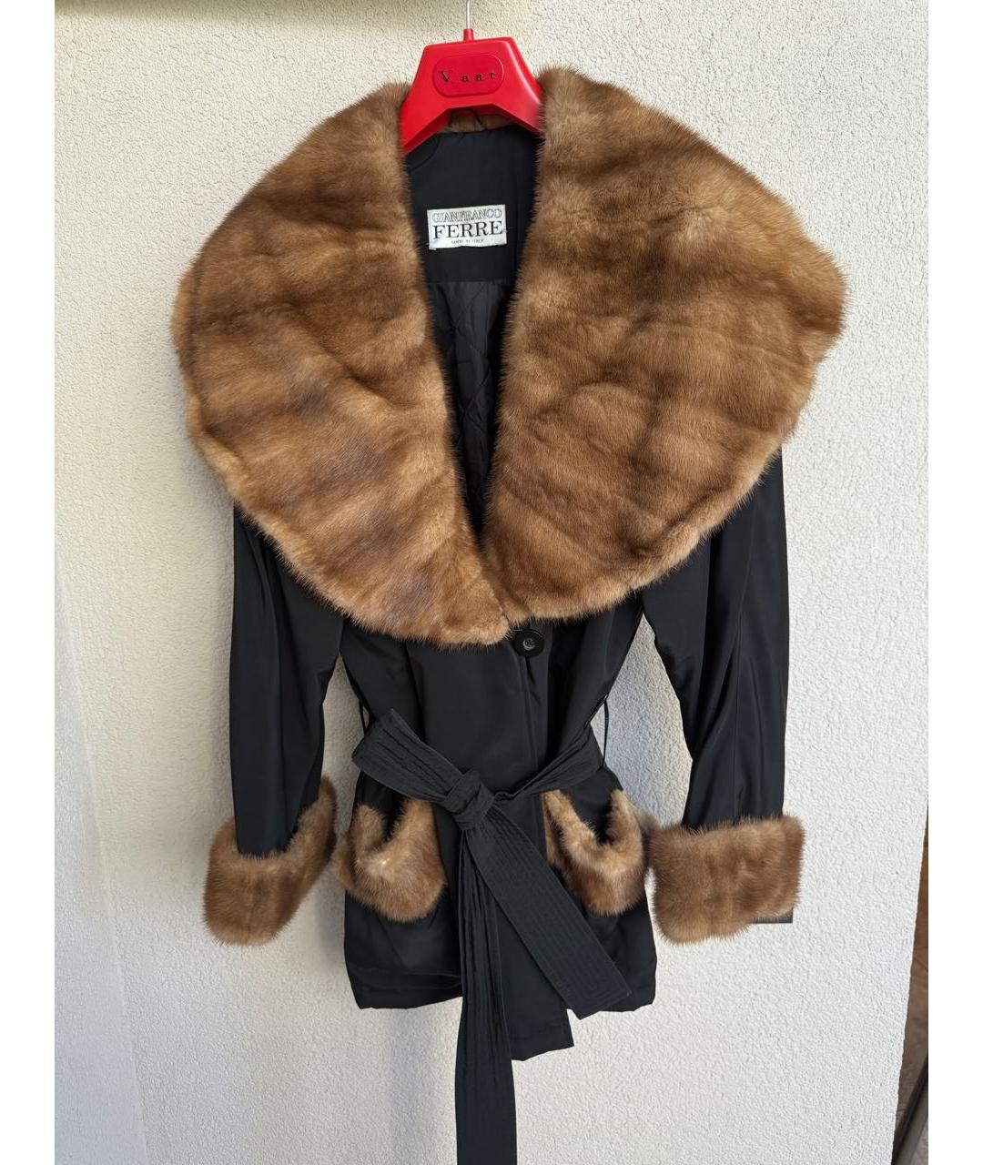 FERRAGAMO Черная полиамидовая куртка, фото 9