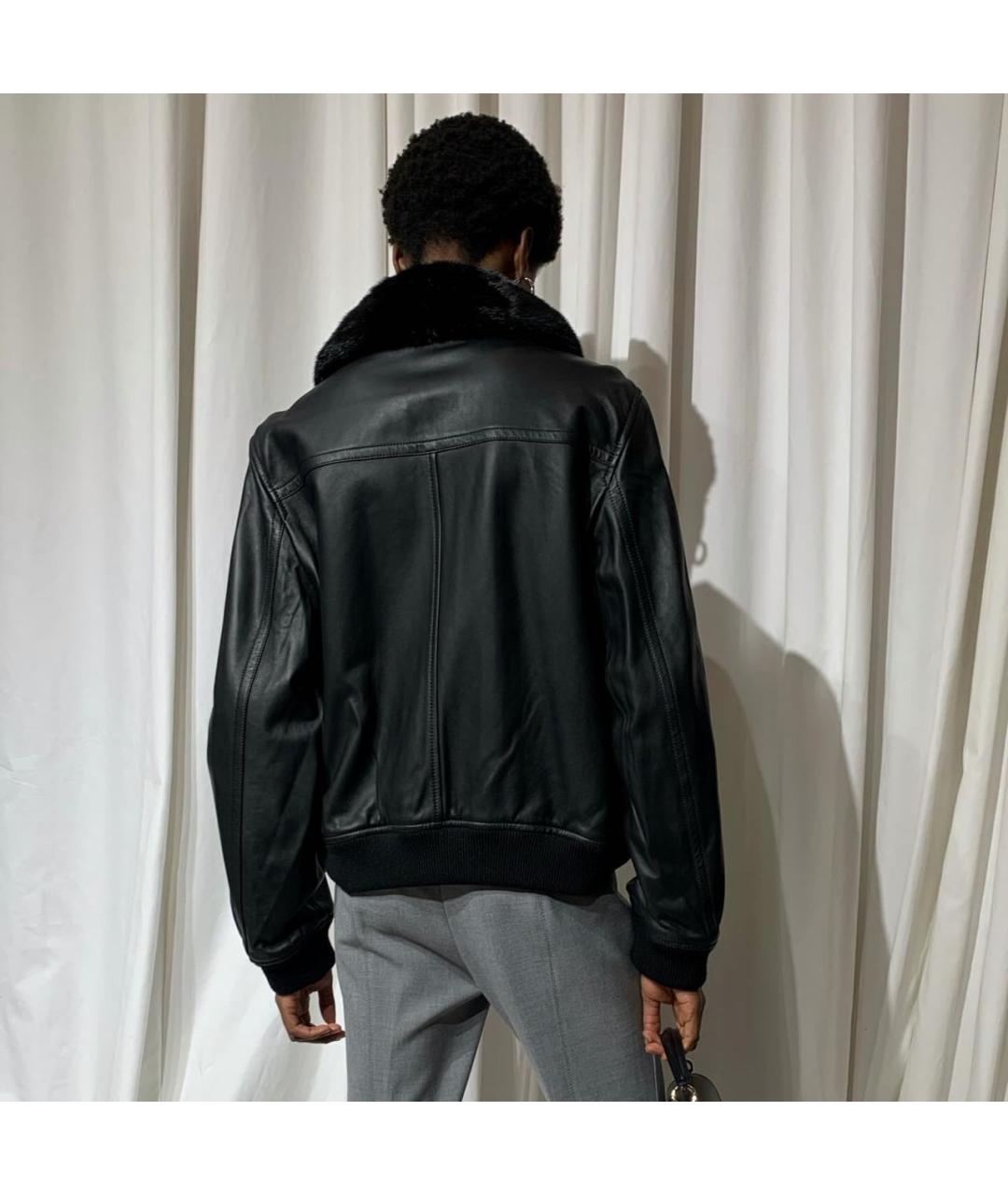 YVES SALOMON Черная кожаная куртка, фото 3