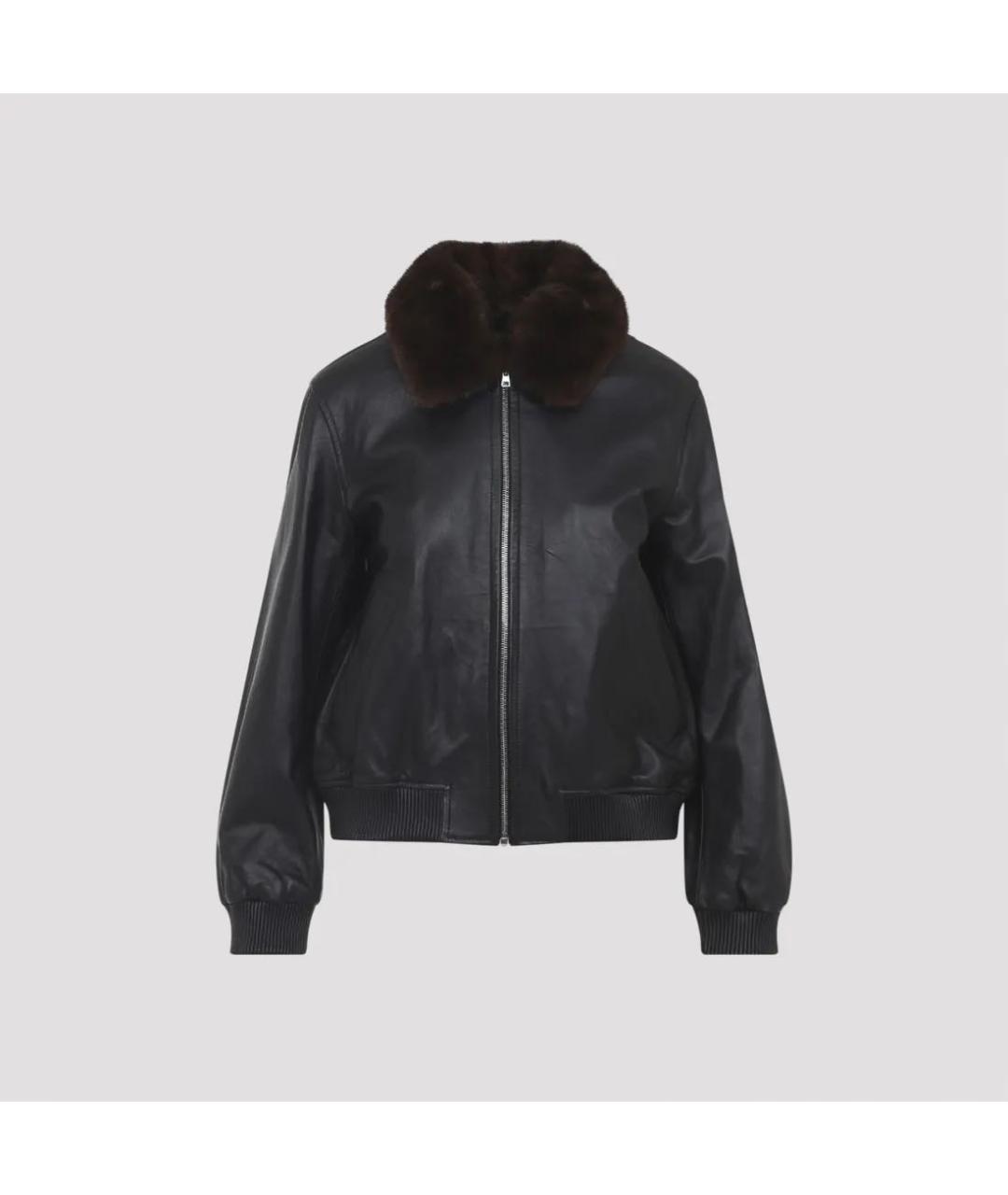 YVES SALOMON Черная кожаная куртка, фото 5