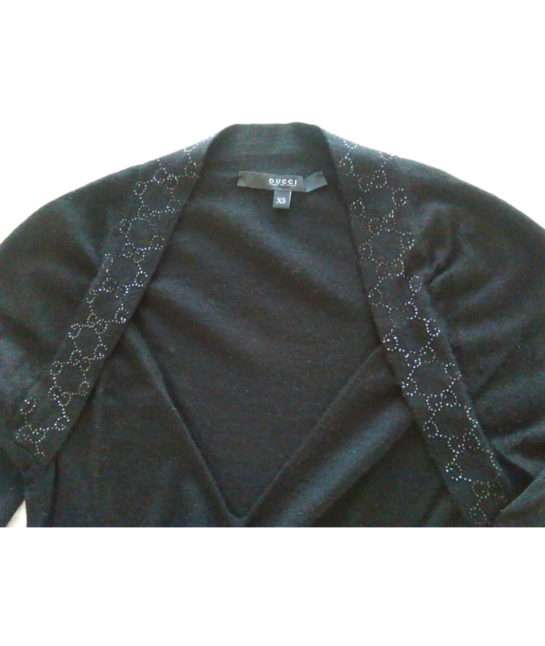 GUCCI Черный кашемировый джемпер / свитер, фото 3