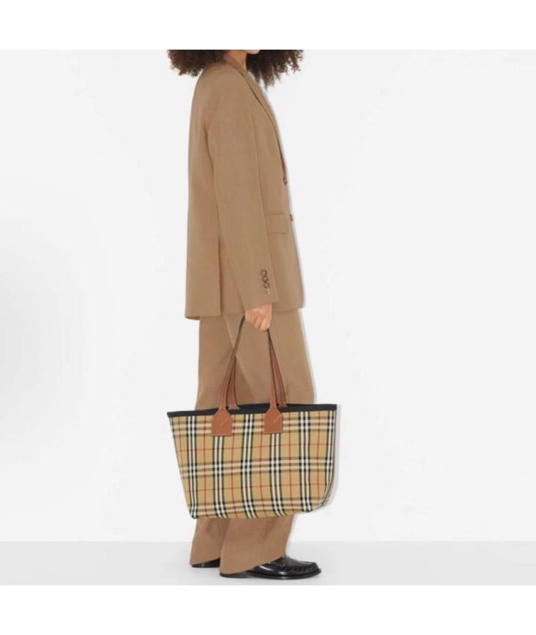 BURBERRY Бежевая сумка тоут, фото 2