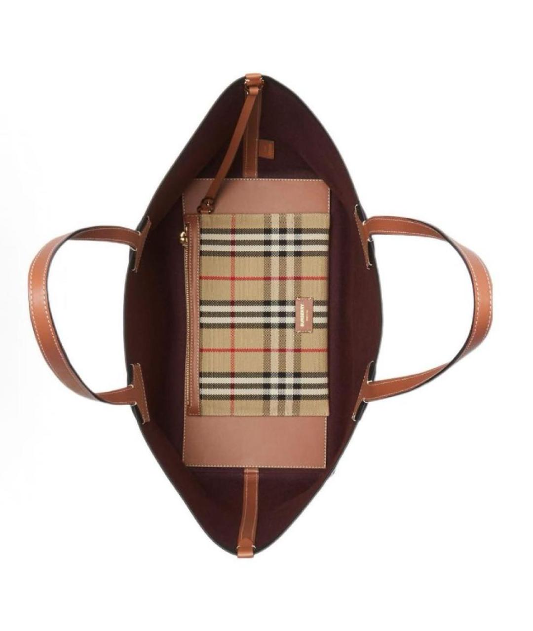 BURBERRY Бежевая сумка тоут, фото 3