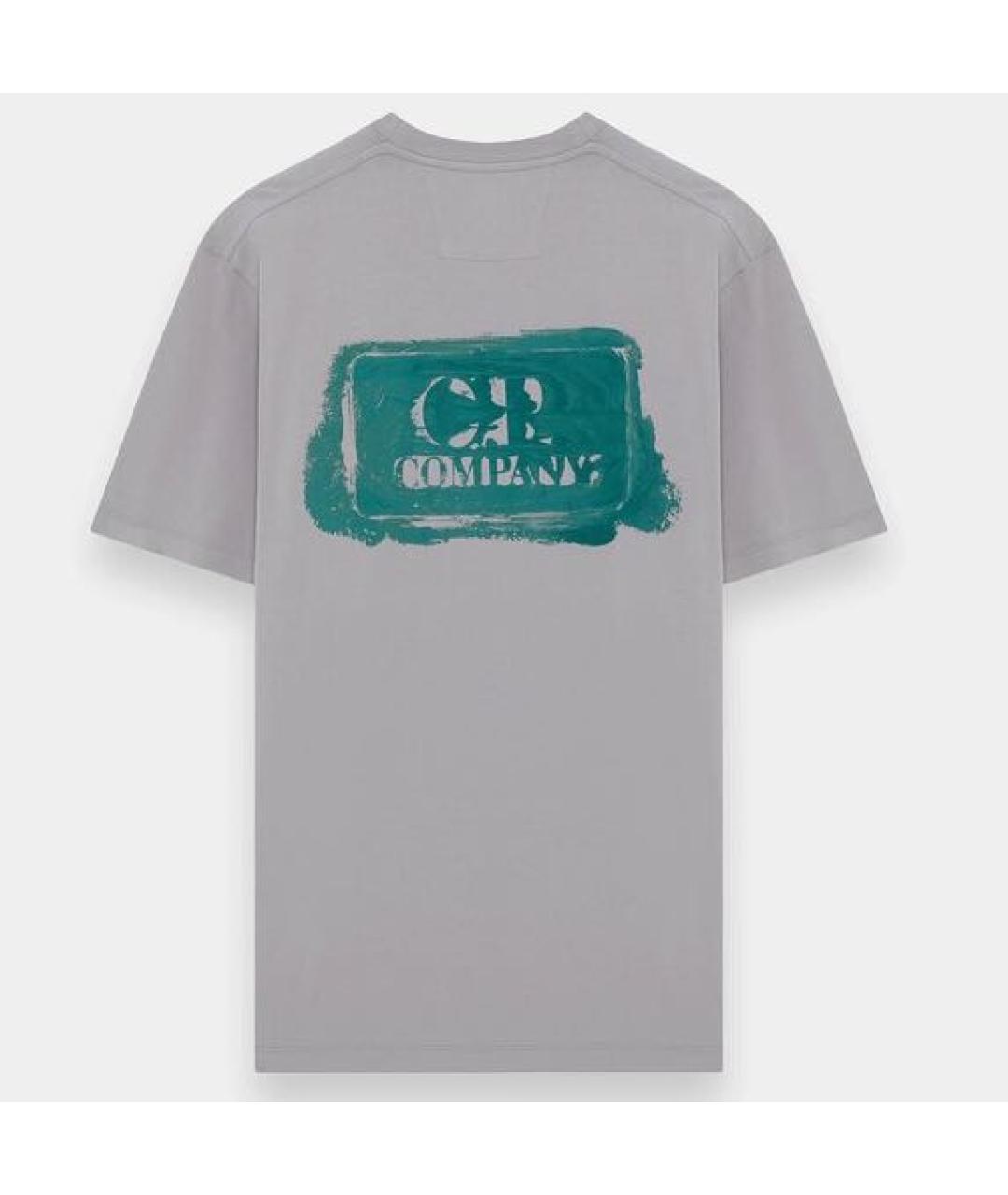 CP COMPANY Серая хлопковая футболка, фото 2