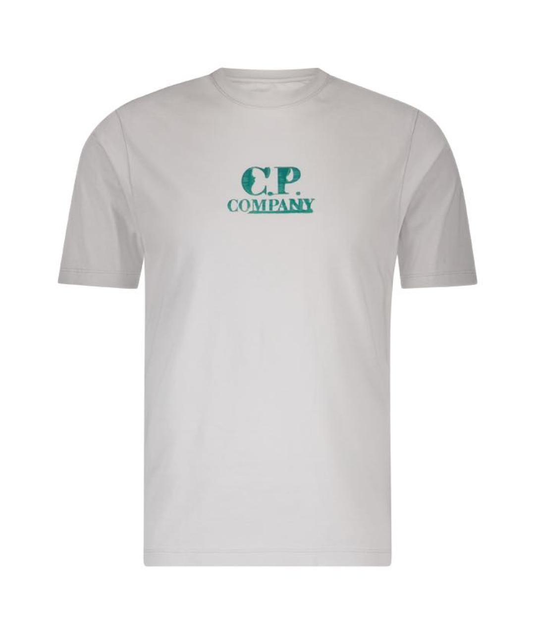 CP COMPANY Серая хлопковая футболка, фото 1