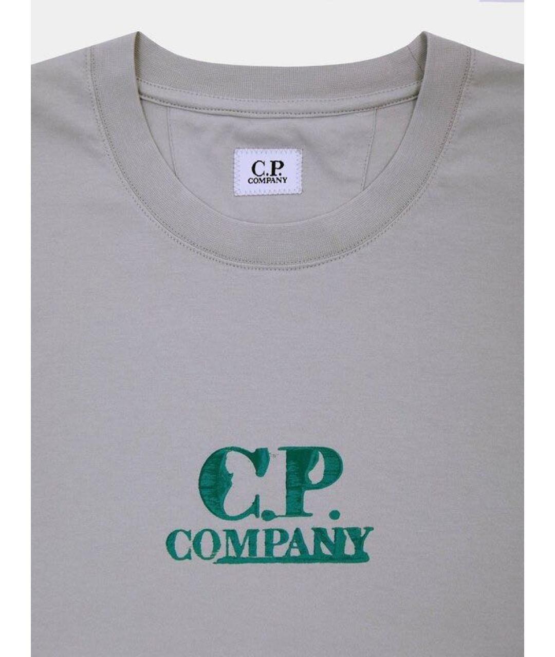 CP COMPANY Серая хлопковая футболка, фото 7