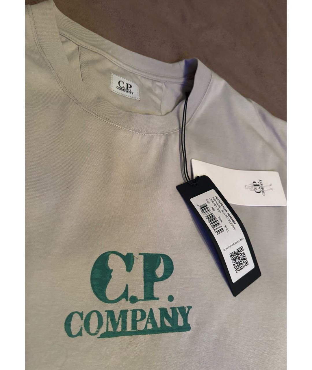 CP COMPANY Серая хлопковая футболка, фото 3