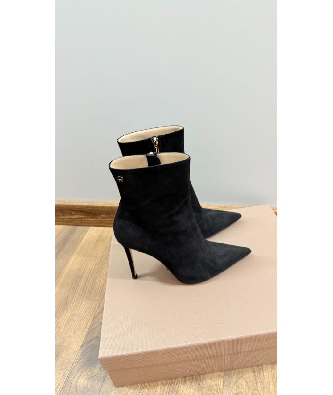 GIANVITO ROSSI Черные замшевые ботинки, фото 7