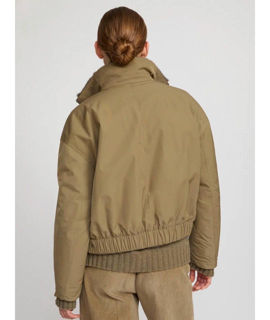 YVES SALOMON Бежевая меховая куртка, фото 5