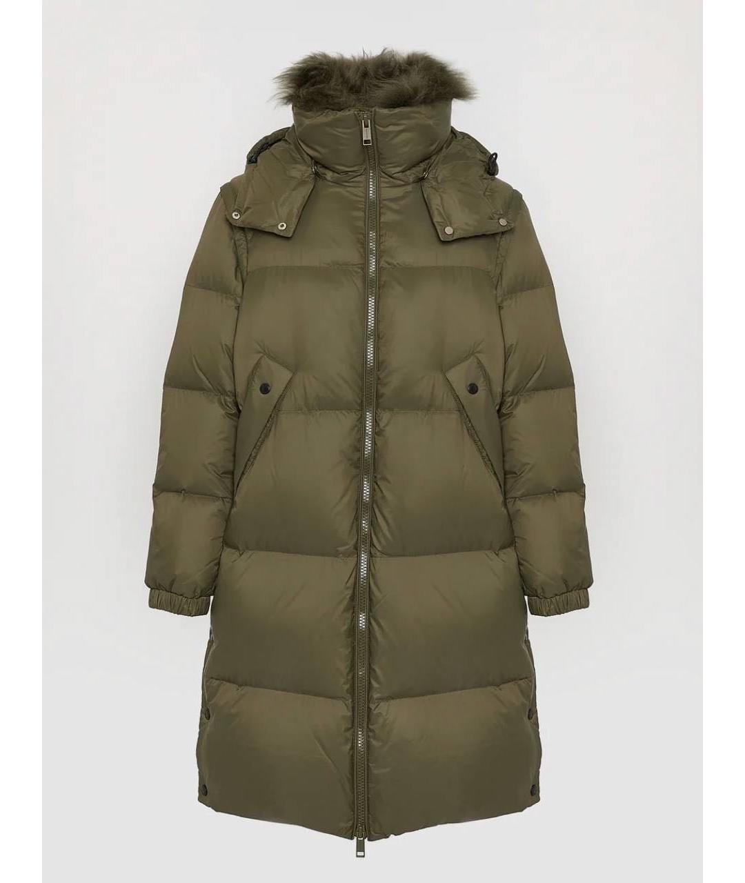 YVES SALOMON Хаки меховой пуховик, фото 7