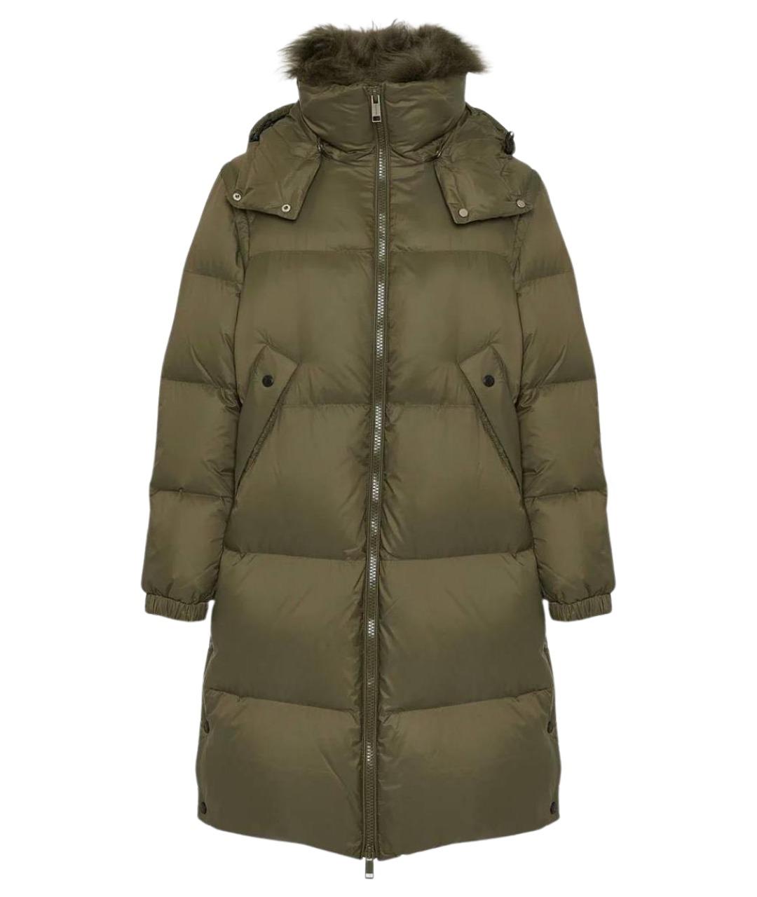 YVES SALOMON Хаки меховой пуховик, фото 1