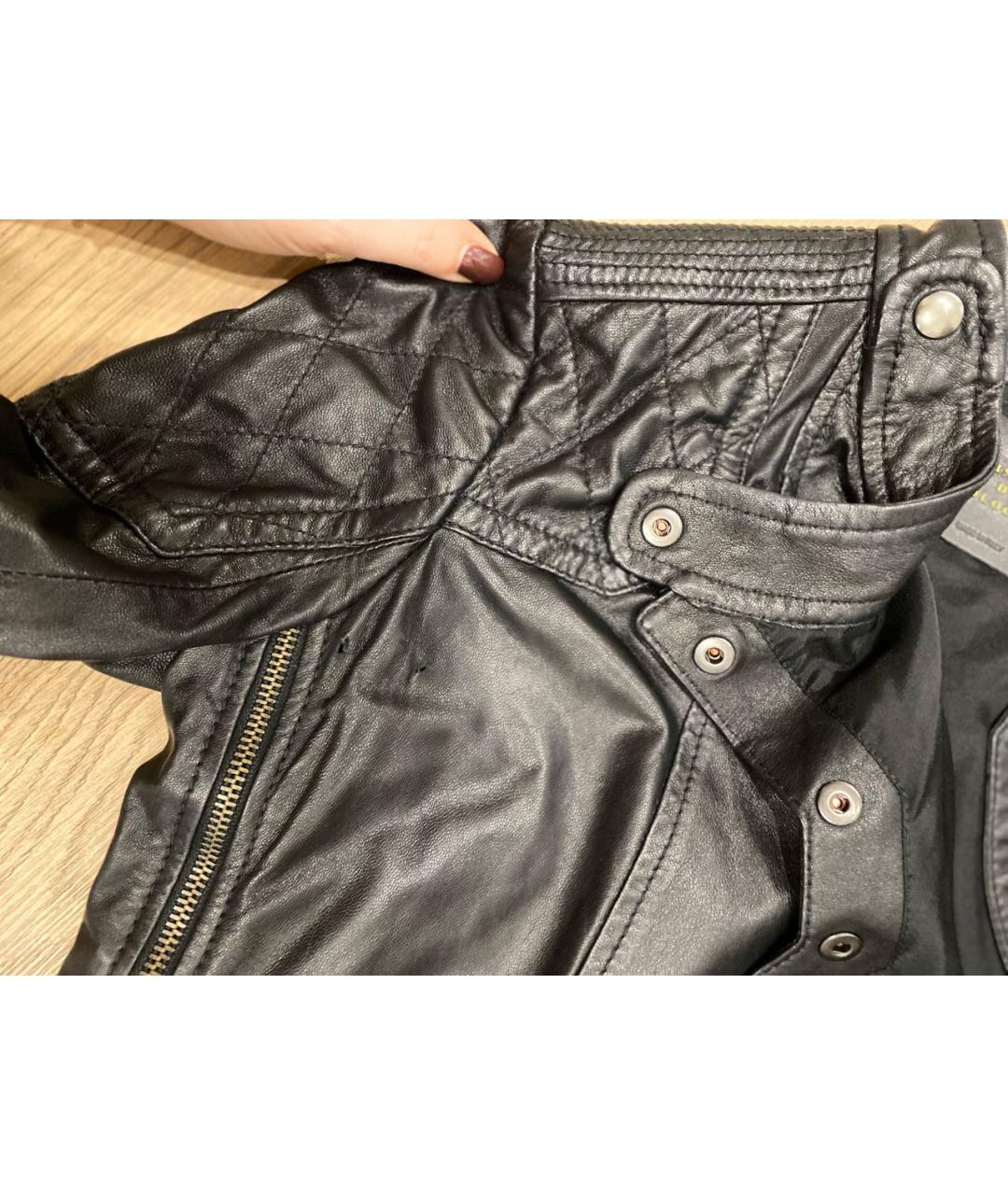 Principe di Bologna Черная кожаная куртка, фото 4