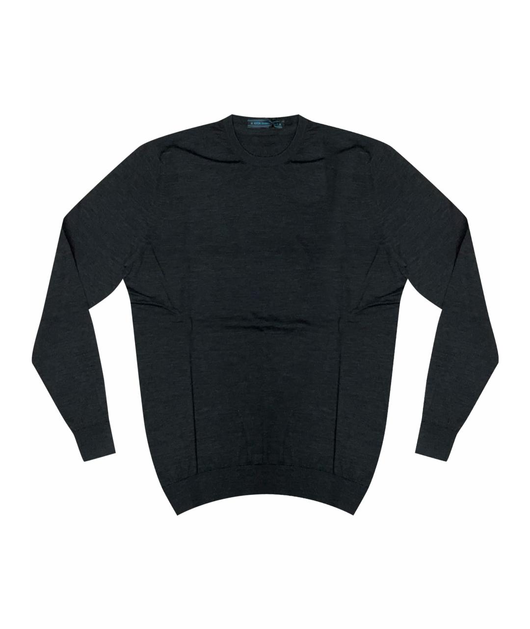 KITON Серый шерстяной джемпер / свитер, фото 1