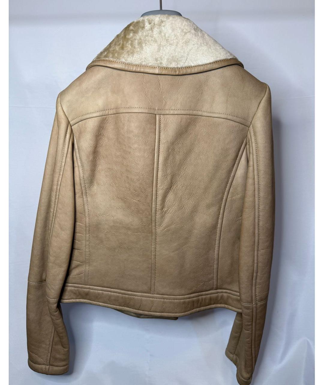 PRADA Коричневая кожаная дубленка, фото 2
