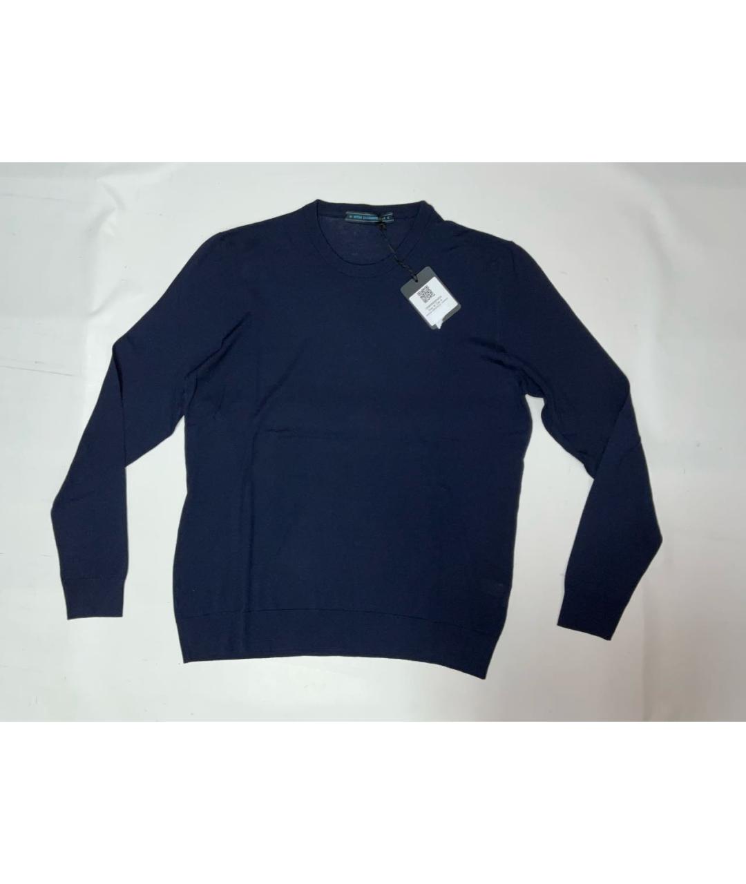 KITON Синий шерстяной джемпер / свитер, фото 6