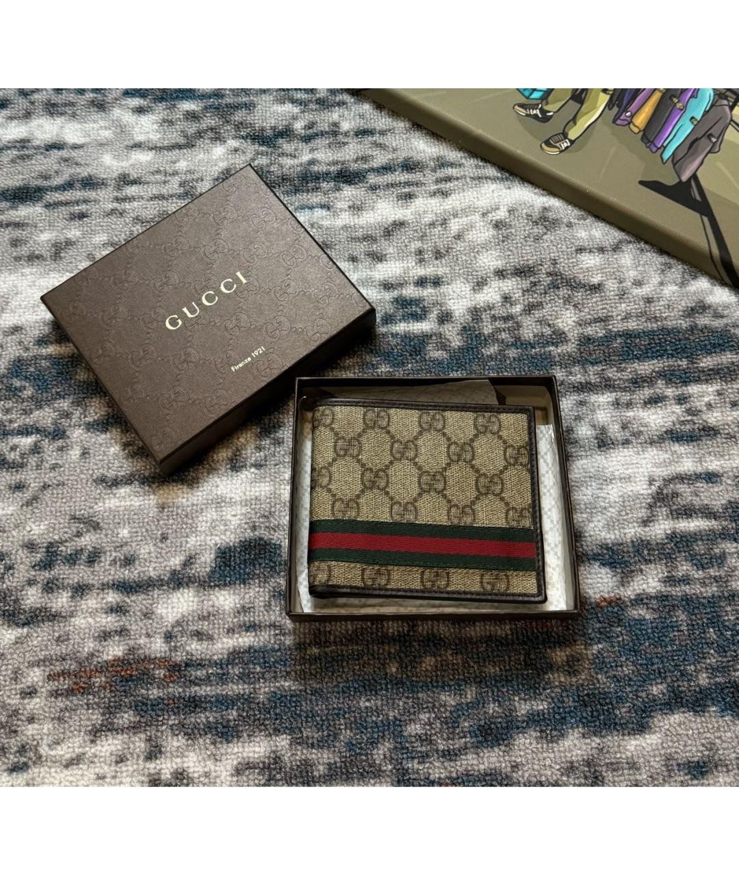 GUCCI Бежевый кошелек, фото 7