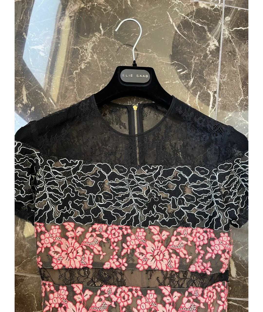 ELIE SAAB Мульти кружевное вечернее платье, фото 3