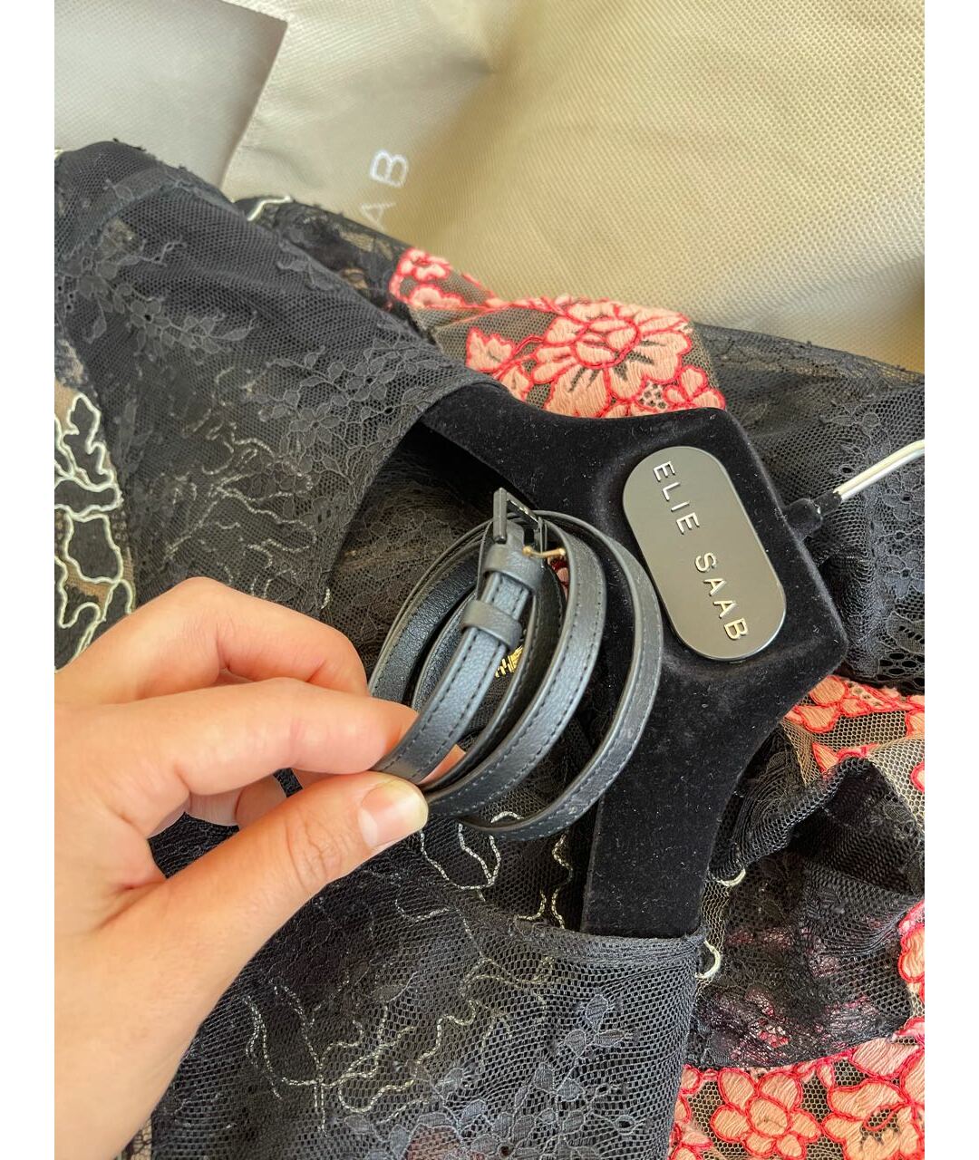 ELIE SAAB Мульти кружевное вечернее платье, фото 6