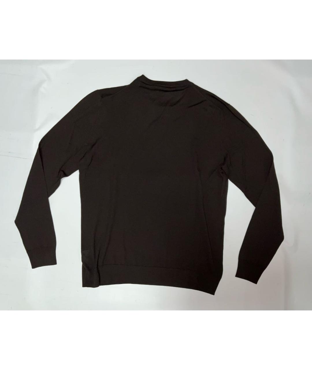 KITON Коричневый шерстяной джемпер / свитер, фото 4