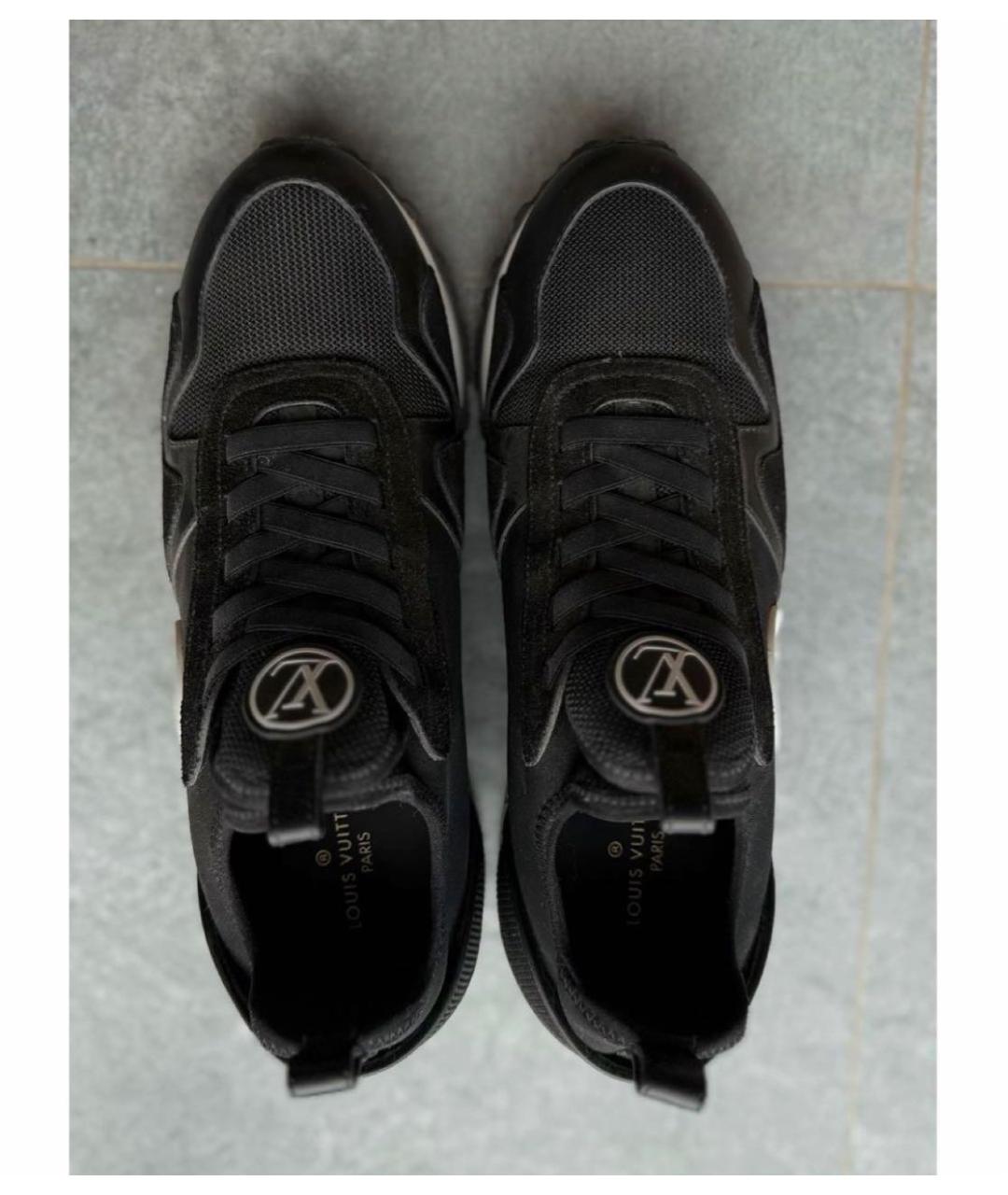 LOUIS VUITTON Черные текстильные кроссовки, фото 3