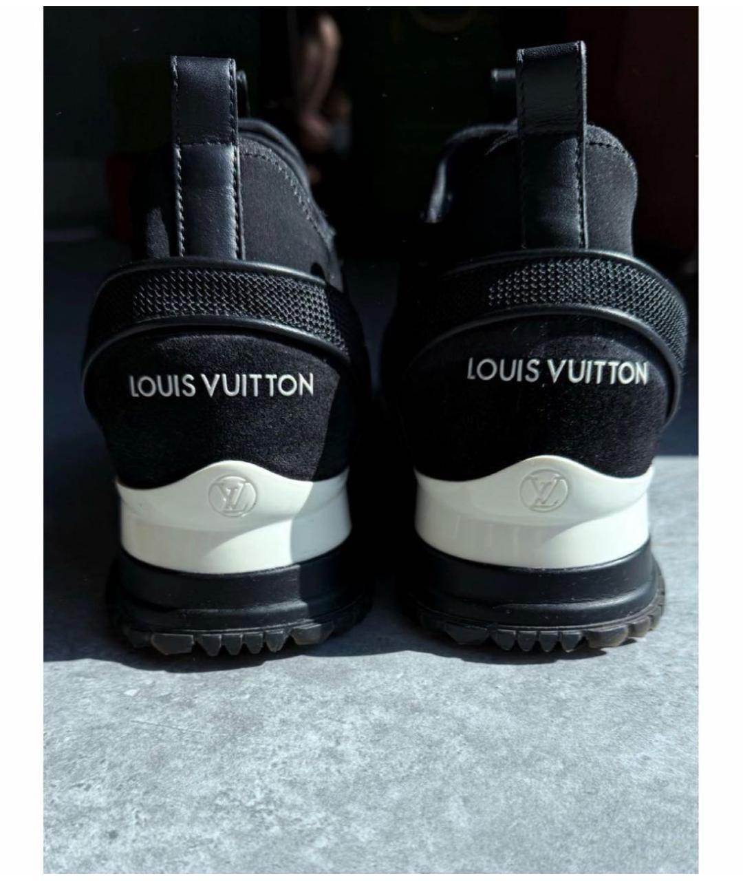 LOUIS VUITTON Черные текстильные кроссовки, фото 4