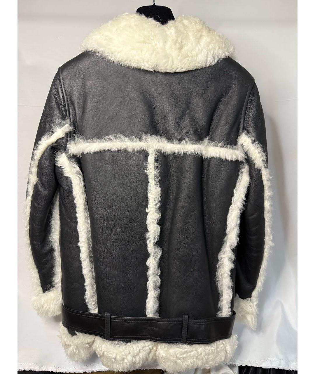 METEO YVES SALOMON Черная кожаная дубленка, фото 2