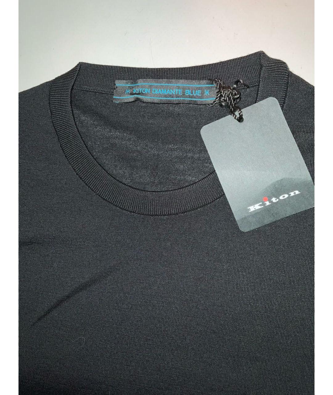 KITON Черный шерстяной джемпер / свитер, фото 3