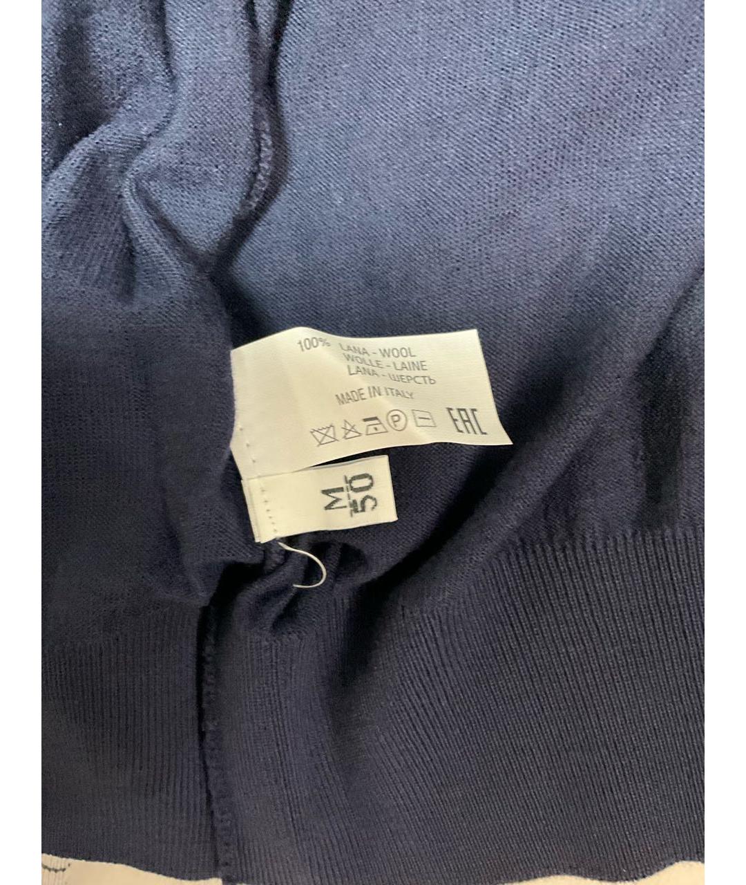 KITON Синий шерстяной кардиган, фото 7