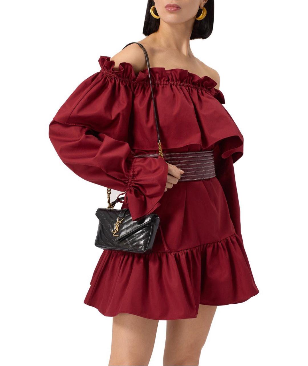 SAINT LAURENT Черная кожаная сумка через плечо, фото 4