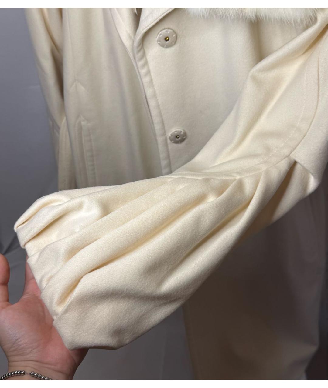 ROBERTO CAVALLI Бежевое кашемировое пальто, фото 7