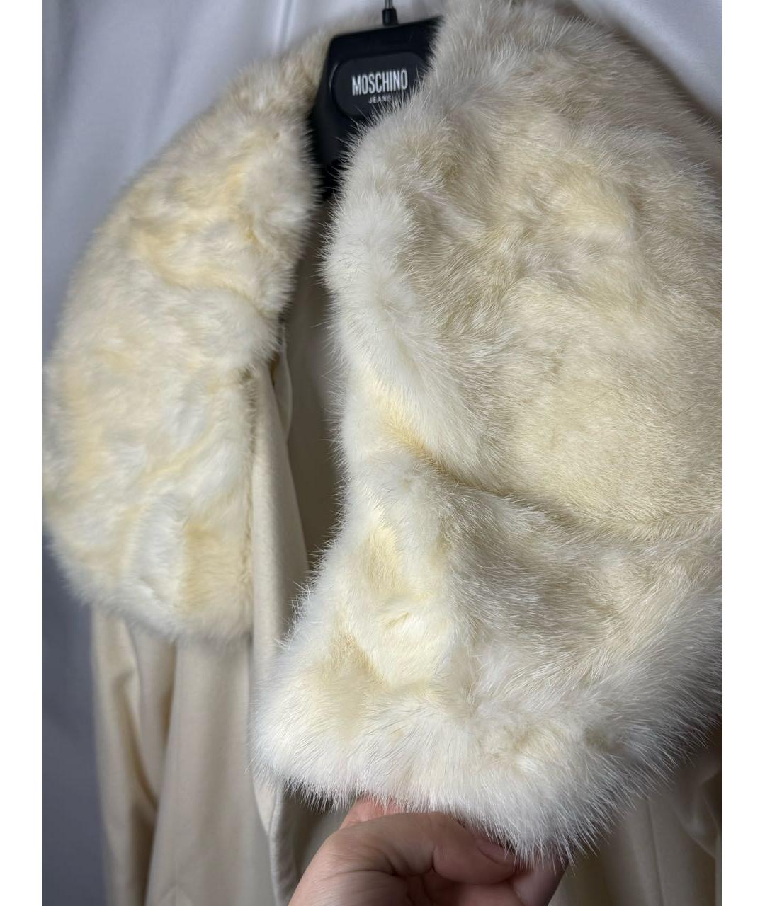 ROBERTO CAVALLI Бежевое кашемировое пальто, фото 6